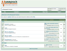 Tablet Screenshot of forum.musepack.net
